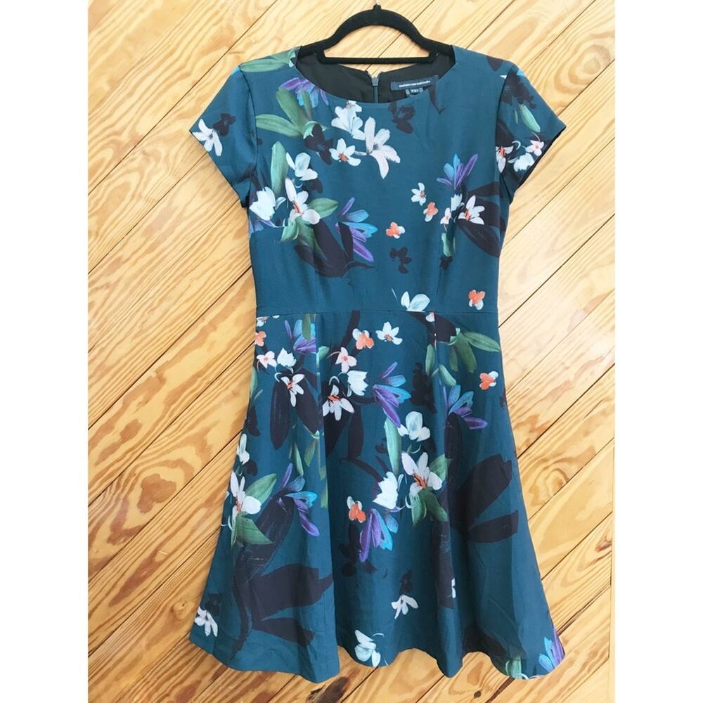 French Connection Floral Fit and Flare Dress